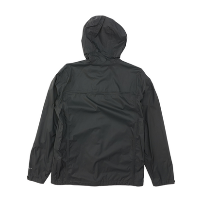 Black Solid Rain Jacket