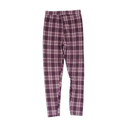 Purple Plaid Fashion Leggings