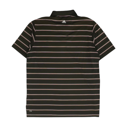 Black Striped Short Sleeve Polo