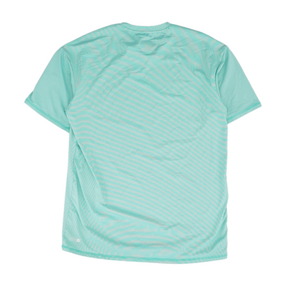 Green Striped Swim Top