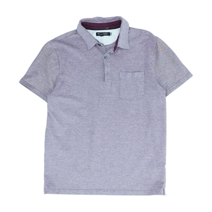Maroon Solid Short Sleeve Polo