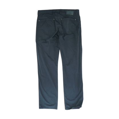 Black Striped Regular Jeans
