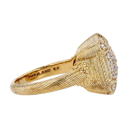 Sterling Silver Cubic Zirconia Fashion Ring