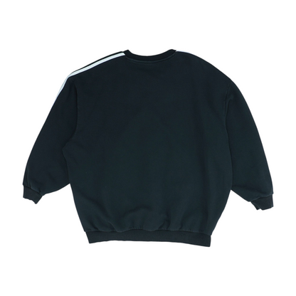 Black Solid Sweatshirt Pullover