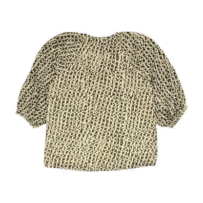 Beige Abstract Blouse