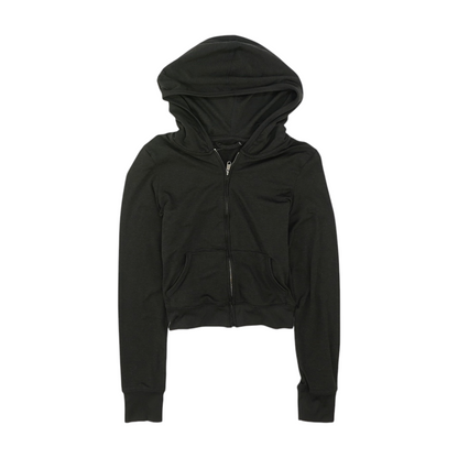 Black Solid Active Jacket
