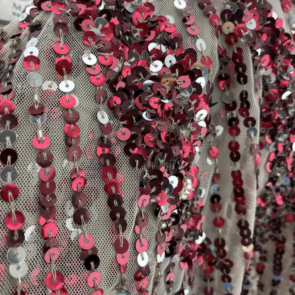 Red Sequin Maxi Formal Dress