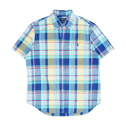 Multi Plaid Short Sleeve Button Down