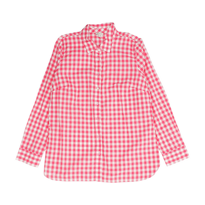 Pink Check Button Down