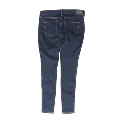 Blue Solid Low Rise Skinny Leg Jeans