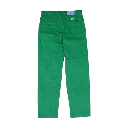 Green Solid Chino Pants