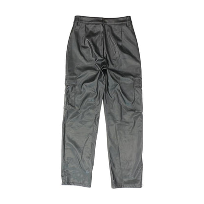 Black Solid Pants