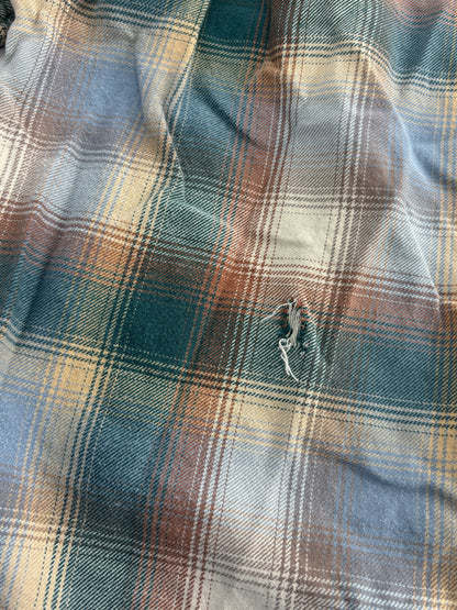 Multi Plaid Flannel Button Down