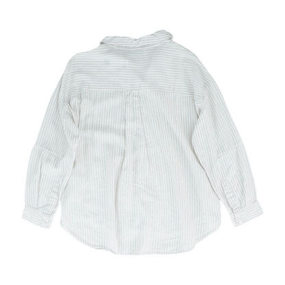 Beige Striped Button Down