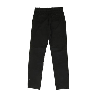 Black Solid Chino Pants