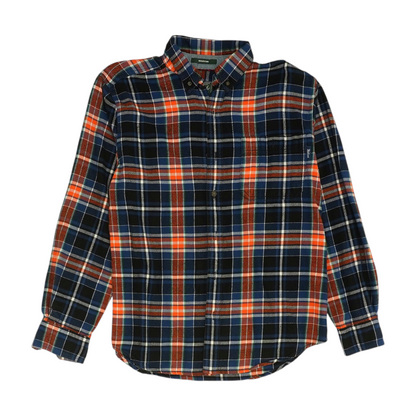 Multi Plaid Flannel Button Down