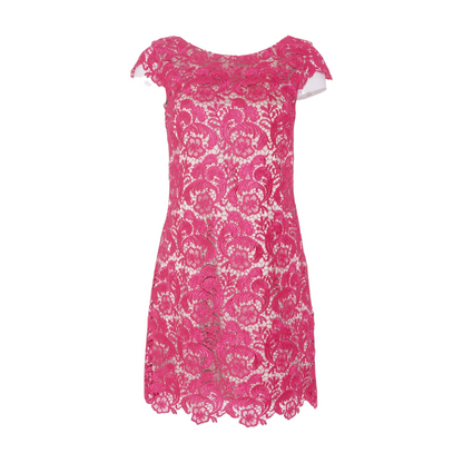 Magenta Floral Mini Dress