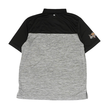 Gray Utah Grizzlies Color Block Short Sleeve Polo