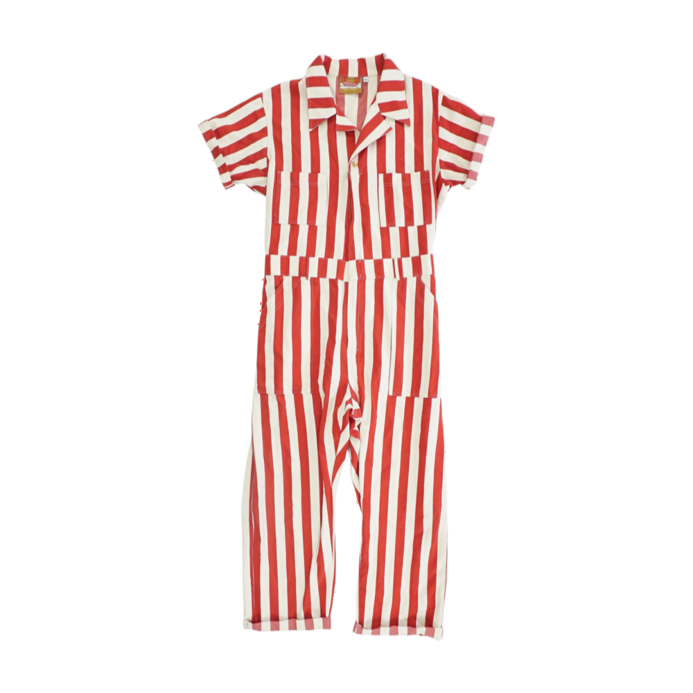 Red Striped Jumpsuit