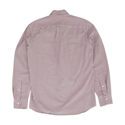 Red Check Long Sleeve Button Down