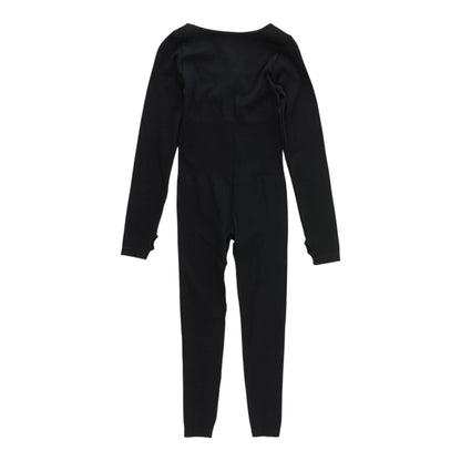 Black Solid Jumpsuit