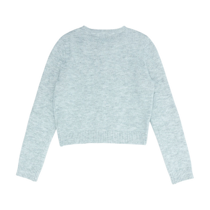 Gray Cardigan Sweater