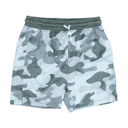 Green Camo Active Shorts