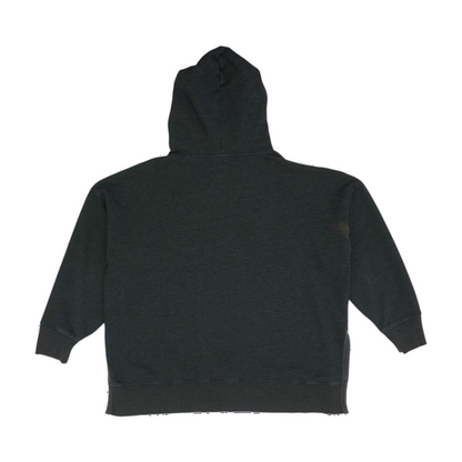 Gray Solid Hoodie Pullover
