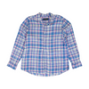 Blue Plaid Long Sleeve Button Down