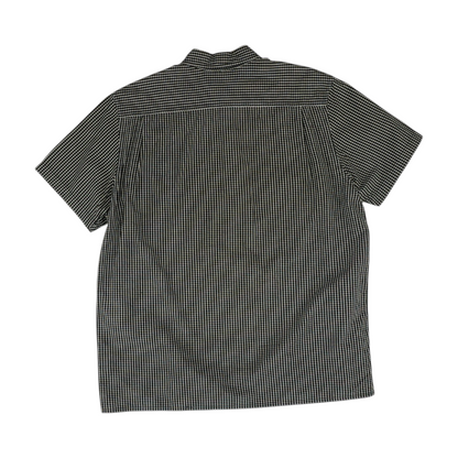 Black Check Short Sleeve Button Down
