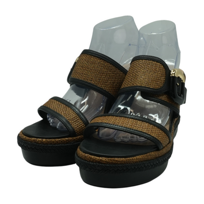 Brown Wedged Sandals