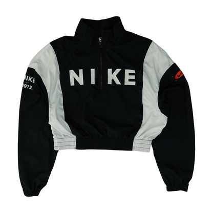 Black Color Block 1/4 Zip Pullover