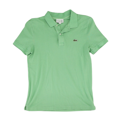 Green Solid Short Sleeve Polo