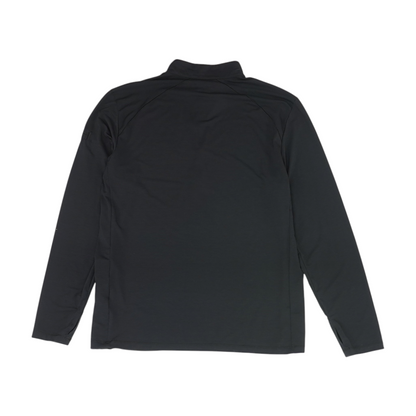 Black Solid 1/4 Zip Pullover