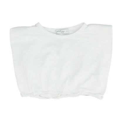 White Cropped Blouse