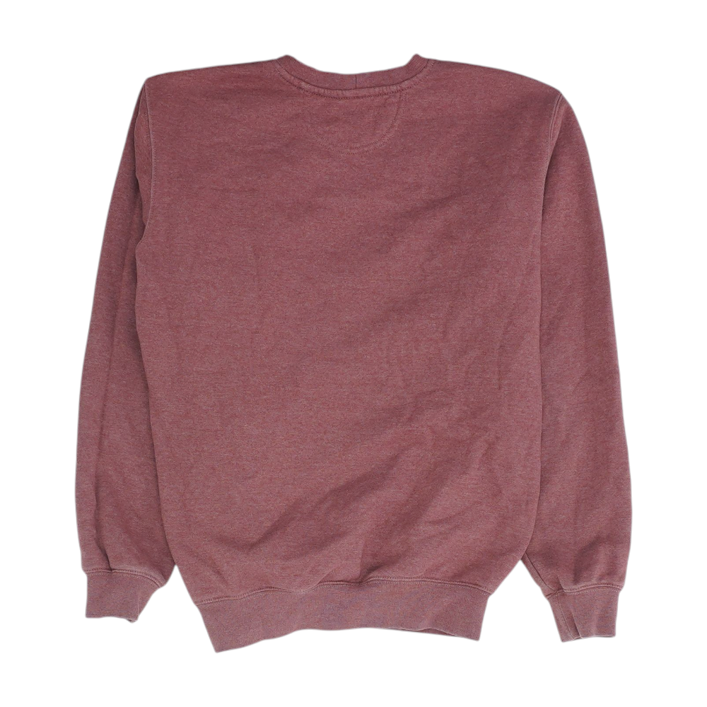 Red Solid Sweatshirt Pullover