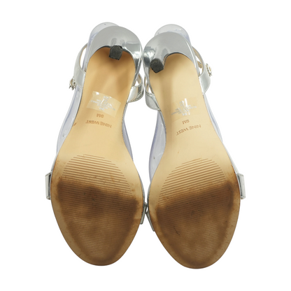 Silver Stiletto Heels