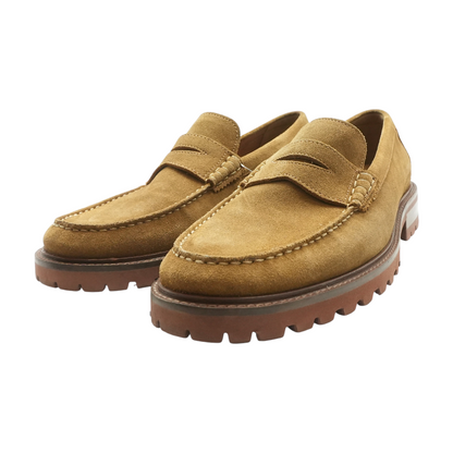 Tan Slip-On Dress Shoes