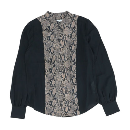 Brown Animal Print Blouse