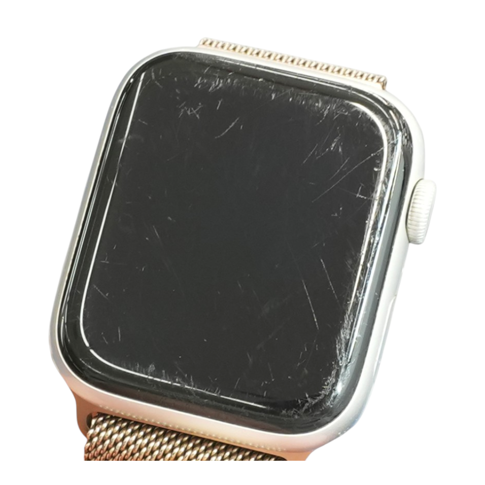 44mm Series 6 Silver Smartwatch Gold Band S/M