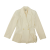 Cream Solid Blazer