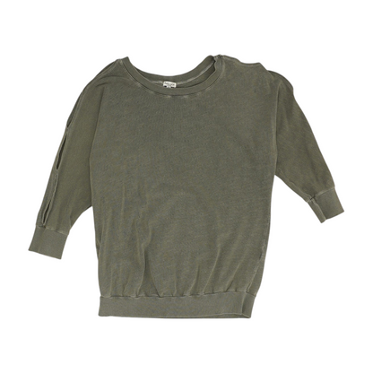 Gray Solid Sweatshirt Pullover