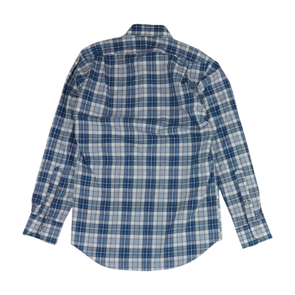Blue Plaid Long Sleeve Button Down