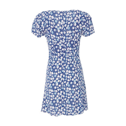 Teal Floral Mini Dress