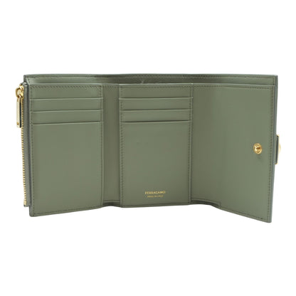 GreenHug Compact Wallet in Palmellato Calfskin
