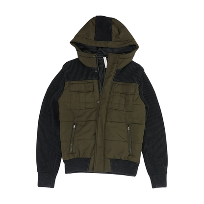 Gray Color Block Jacket