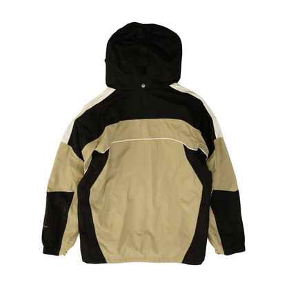 Gray Color Block Rain Jacket