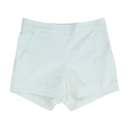 Ivory Solid Chino Shorts