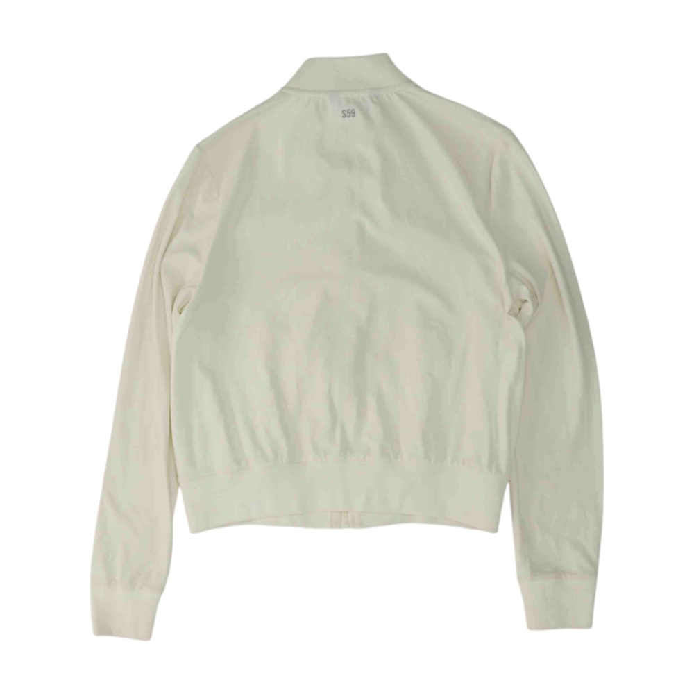 White Solid Active Jacket