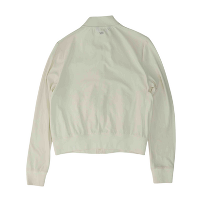 White Solid Active Jacket